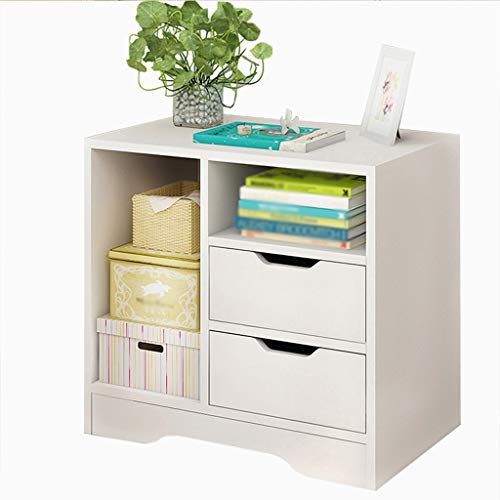 Comodini Decorazione Pratico Tavolo di Studio Corridoio Doppio pompaggio Locker Bagno Solido della Famiglia di Legno Camera dell'Assemblea Addensare Soggiorno Multifunzione 49X31.5X48.5cm MUMUJIN