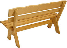 La panchina da giardino 3 persone panca da giardino, design forte, adatto a tutte le parti di 30-34 mm di legno di pino spesso,Wood color