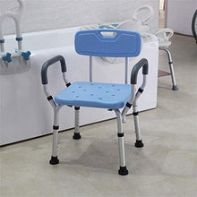 CLJ-LJ - Sgabelli da bagno per anziani e in lega di alluminio, per doccia, per donne incinte, per disabili, sedia di sicurezza, colore: blu