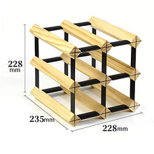 YWYW Portabottiglie per Vino in Legno massello Ornamenti per portabottiglie per Vino Cantina per Vini Ristorante Domestico (Dimensioni: 22 8 × 23 5 × 22 8 cm)