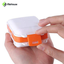 Astuccio portatile per pillole, dispenser per pillole da viaggio, con tre strati e grandi scomparti per contenere vitamine, pillole e capsule.