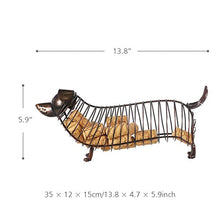 Tooart Wine Cork Holder, Contenitore per Vino Cork in Ferro Bassotto, Marrone, 13,8 * 4,7 * 5,9 Pollici