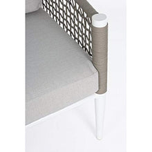 Bizzotto Divano 2 Posti Calypso Bianco con Cuscini cod.0662672