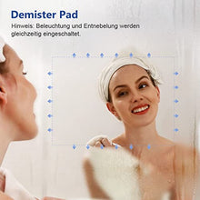Meykoers Specchio Bagno LED 80 x 60 cm con Anti-appannamento con dimmerabile, bianco caldo / bianco freddo / neutro, 3000-6400 K