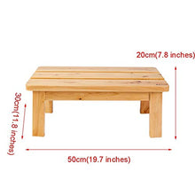 AYHa Doccia poggiapiedi sgabello da doccia donna incinta vasca Sgabello anziana bagno antiscivolo sgabello sgabello per bambini,legno Colore,50cm * 30cm * 20 cm