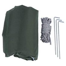 Ladieshow Super Large Protezione Solare Tenda da Campeggio Tenda da Sole a Triangolo Antivento Portatile Tappetino da Esterno(5 * 5 * 5M-Verde Chiaro Rivestito in Argento)