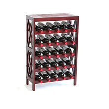 Portabottiglie per Vino Wine Rack di Legno di Vino Bottiglie Espositore Titolare di Legno di stoccaggio del Vino Free Standing con palchetti for Living Room Bar Display Scaffale per Vino