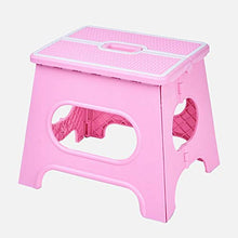 KOLOSM Sgabello Pieghevole da Bagno Sgabello del Passo Pieghevole per Adulti e Bambini Heavy Duty Portatile Pieghevole Pieghevole Sgabello Cucina Giardino Bagno Steping Sgabelli (Color : Pink)