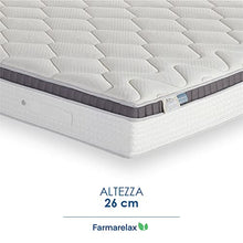Farmarelax - Materasso Matrimoniale 160x190, Molle Insacchettate e Memory, Altezza 26 cm, Fascia 5D traspirante, Ortopedico e Anallergico, Spring Rest Memo
