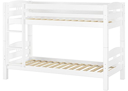 Erst-Holz Chic Letto a Castello 90x200 per Bambini in Pino Bianco divisibile con doghe rigide 60.10-09W