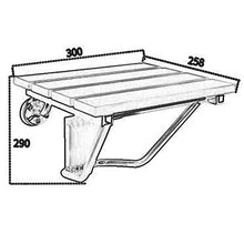 LXLAMP Sgabello Doccia Antiscivolo Regolabile in Altezza Sedile for Doccia in Legno Massello A Parete, Sgabello for Doccia, Ingresso Corridoio Bagno, Pannello Sedile for Scarpe, Portante 250KG