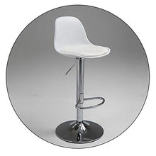 XEWNEGTZI Sgabello da Bar, Sedie da Bar Rotanti in PP, con Poggiapiedi E Altezza Regolabile, per Colazione Kitchen Bistro E Sgabello Alto da Banco (7 Colori, 60-80cm)(Color:Bianca)