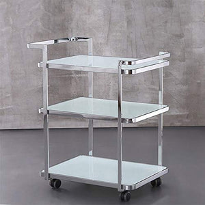 YIN YIN Carrello per ripiani Carrello for mensole, cremagliera da cucina in acciaio inossidabile moderno e semplice, elegante e intelligente hotel da cucina di alta qualità, cremagliera for dolci da c