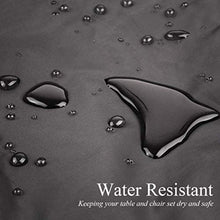 YAQIAN Copertura per mobili da giardino in tessuto Oxford, rettangolare, antivento, anti-UV, copertura per tavolo da giardino, 242 x 162 x 100 cm