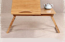 TONG HXF- I Piccoli caffè Piani di Sollevamento di bambù Pieghevole Studio Scrivania Comodino Laptop S/M Durevole (Size : M)