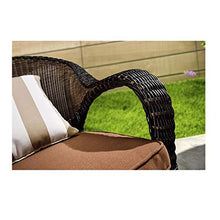 XinQing-Sedia a Dondolo Sedia a Dondolo all'aperto reclinabile, Telaio in Lega di Alluminio, Sedia retrò PE Rattan, Adatta per Giardino, terrazzo, Cortile 60x86x89cm
