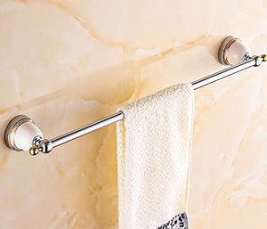 Portasciugamani da bagno a parete semplice portasciugamani singolo argento 63 * 9 cm