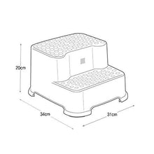 HYY-YY Bambini Bianchi del Bambino Stool, Sgabello 2 Passo PP plastica Ispessimento antislittamento Lavabo Bagno Sgabello poggiapiedi Sgabello Basso Sgabello Bambino Sanitari Sgabello, 31 * 34 * 20cm