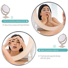 BESPORTBLE Doppio-Lato Specchio Cosmetico Desktop in Piedi Specchio per Il Trucco