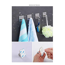 Gancio bagno cucina 4 pezzi ganci adesivi resistente a parete ganci impermeabile in acciaio inox bagno camera da letto ganci for appendere cappotto cappello asciugamano accappatoio ganci cremagliera G