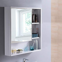 Specchio pensile per Armadio Specchio per pensile 58-78cm Specchio per Bagno in Acciaio Inox Specchio per Bagno Specchio per Bagno Specchio a Muro Nascosto (Color : White, Size : 68 * 12 * 78CM)