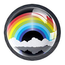 Nuvole arcobaleno 4 PCS Pomelli per Porta, Pomolo per Mobile, Pomelli per Mobili con Viti, Maniglia per Armadietto, Pomelli per Porta, Pomelli per Cassetti per Porta, Armadio, Cassetto e Credenza