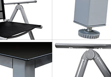 Deuba Tavolo e Sedie da Giardino Alluminio Bern 5 pz Schienale Regolabile Set da Pranzo Esterno