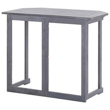 SKM Set da Bistrot 2 pz in Legno Massello di Acacia Grigio