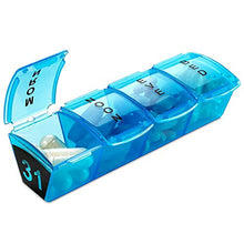 LUCKFY Pillola mensile Scatola, Pillola Organizzazione prescrizione Box Organizer Intelligente con Multiplo Giornaliero dosi Sezione cilindrica Alta qualità Pill Box