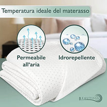 Beautissu Coprirete Matrimoniale BEAUTECT - 160x200 cm bianco - lavabile e con retro antiscivolo - traspirante e anti umiditá - coprirete antiacaro e antipolvere - stabile e resistente