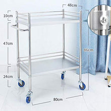 Carrello Medico dell'Acciaio Inossidabile/Carrello A Doppio Strato del Carrello Medico/Carrelli Dell'Attrezzatura di Laboratorio Medico/Carrelli del Salone Carrello del Salone di Bellezza dell