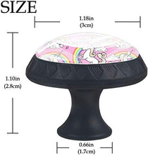 Unicorno bianco Pomelli per Porta Set di 4 Pomelli per Mobili Manopole per Cassetti Cucina Armadio Vetro