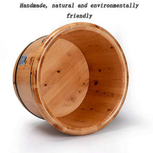 HJBH di alta qualità legno di cedro pediluvio pediluvio barilotto pediluvio vasca pedicure barile pediluvi pediluvio bagno barilotto isolamento vicino all'isolamento naturale lunghezza: diametro 41 cm
