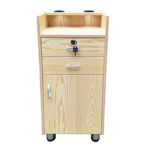 Zzmop Armadio da Barbiere Prodotti per Capelli Vetrina, Armadietto in Legno retrò, con 2 cassetti, Mobile Verticale (Dimensioni: 38 * 28 * 80 cm)