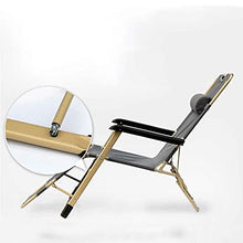 JFFFFWI Sedia Pieghevole Zero Gravity Lettino da Campeggio ， Sedia Sdraio da Giardino reclinabile Zero Gravity Sedie da Giardino reclinabili Fino a 200 kg, Tessuto Oxford 600D ， poggiatesta ， Grigio
