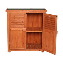 BESTSOON Armadietto da Esterno per Mobili da Giardino Outdoor in Legno Armadio di immagazzinaggio Balcone Tool Box Garden Storage Box Sundries Governo di immagazzinaggio anticorrosione