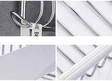 AINIYF Bagno Bagno Doccia Mensola Organizzatore Parete Punch Libero dell'Acciaio Inossidabile 304 Cestino con Gancio incollati Installazione, 3 Formati (Dimensione: 40x13.5x8.5cm)