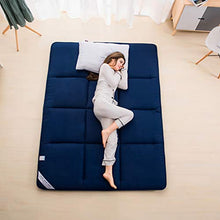 MUZIDP Ispessimento Materasso Tatami,Pieghevoli Antisdrucciolo Doppia Single Materasso Imbottito,Tinta Unita Caldo Materasso-D 180x200cm(71x79inch)