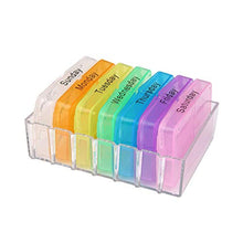 2pcs 7 giorni grande pillola medicina tablet titolare dispenser plastica medichine scatola
