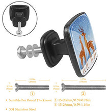 Cartoon fata cervo Pomelli per Porta Set di 4 Pomelli per Mobili Manopole per Cassetti Cucina Armadio Vetro