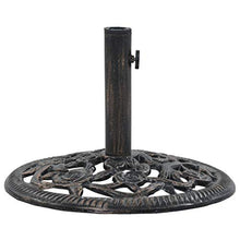 Tidyard- Base Supporto Ombrellone Parasole in Ghisa 12 kg 48 cm,Supporto per Ombrellone Parasole,Base Ombrellone da Sole Metallo 48 cm