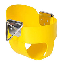 Sedile da Altalena a Secchio Pieno con Schienale Alto, Sedia da Altalena per Bambini Heavy-Duty con Catene rivestite Completamente assemblata A ++ (Colore: Giallo)