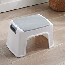 MKXF Sgabello di Plastica Bianca Bagno Addensata Antiscivolo Sgabello Domestico Vivente Scarpa Spogliatoio Sgabello Esterno Sgabello per Bambini Portatili