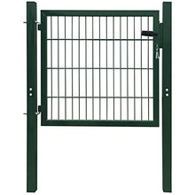 HUANGDANSP Cancello per Recinzione in Acciaio Verde 103x150 cm Articoli di ferramenta Barriere e recinzioni Cancelli