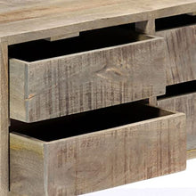 vidaXL Massello di Mango Credenza Rustica con 8 Cassetti Armadietto Decorativa Robusta Stabile Mobiletto Madia Cassettiera in MDF