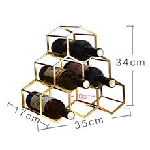 CYQ Portabottiglie per Vino Decorazione per portabottiglie in Metallo per Uso Domestico Portabottiglie per Vino Portabottiglie per Bar 35x34x17cm Portabottiglie per Vino Rosso