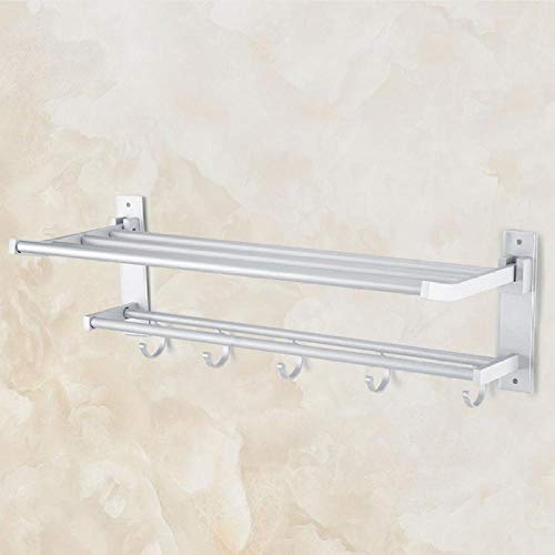 Portasciugamani in alluminio Space con portasciugamani con 5 ganci portasciugamani accessori per il bagno