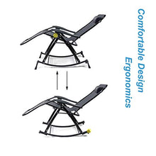 Sywlwxkq Sedia Relax da Ufficio con Balcone Sedia da Giardino reclinabile Sedia a Dondolo | Zero Gravity Locking Sedia reclinabile Soggiorno Giardino Prato | Sedia a Sdraio da Esterno piegh