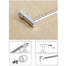 Porta asciugamani da bagno Alluminio supporto del tovagliolo del tovagliolo Rails fissato al muro Portasciugamani anodizzazione Rack rotonda accessorio for il bagno 30~80 centimetri YueB F-8
