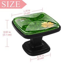 Quadrifoglio 4 PCS Pomelli per Porta, Pomolo per Mobile, Pomelli per Mobili con Viti, Maniglia per Armadietto, Pomelli per Porta, Pomelli per Cassetti per Porta, Armadio, Cassetto e Credenza